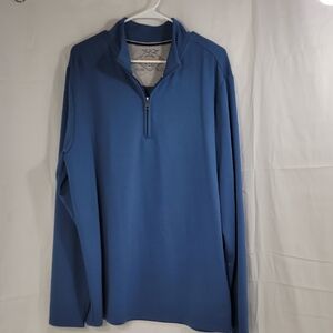 Authentic Original Vintage Style Blue V-Neck Sweater